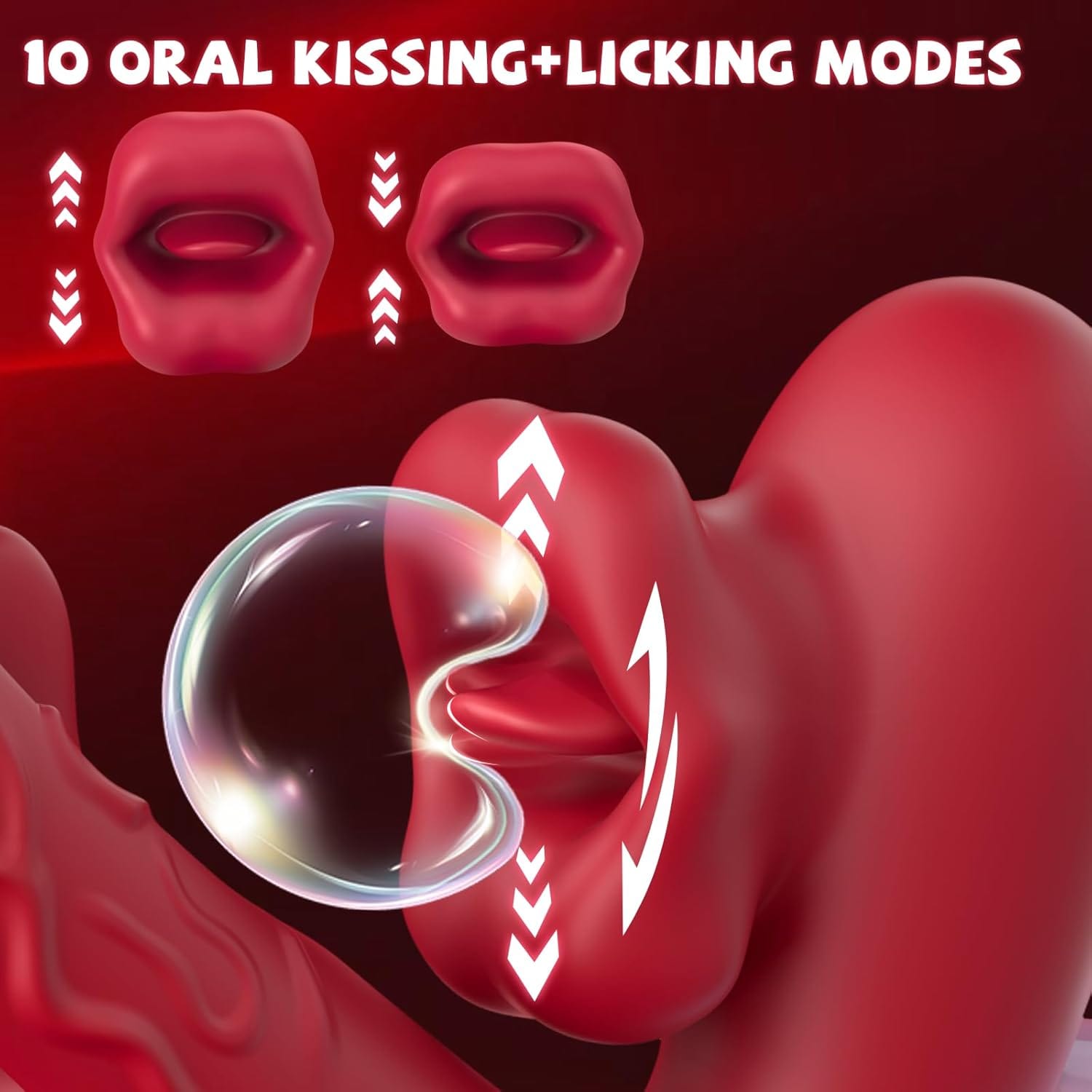Rose Muncher 3-in-1 G Spot Vibrator Dildo with 10 Flapping & Vibrating & Licking Biting Modes - My Store