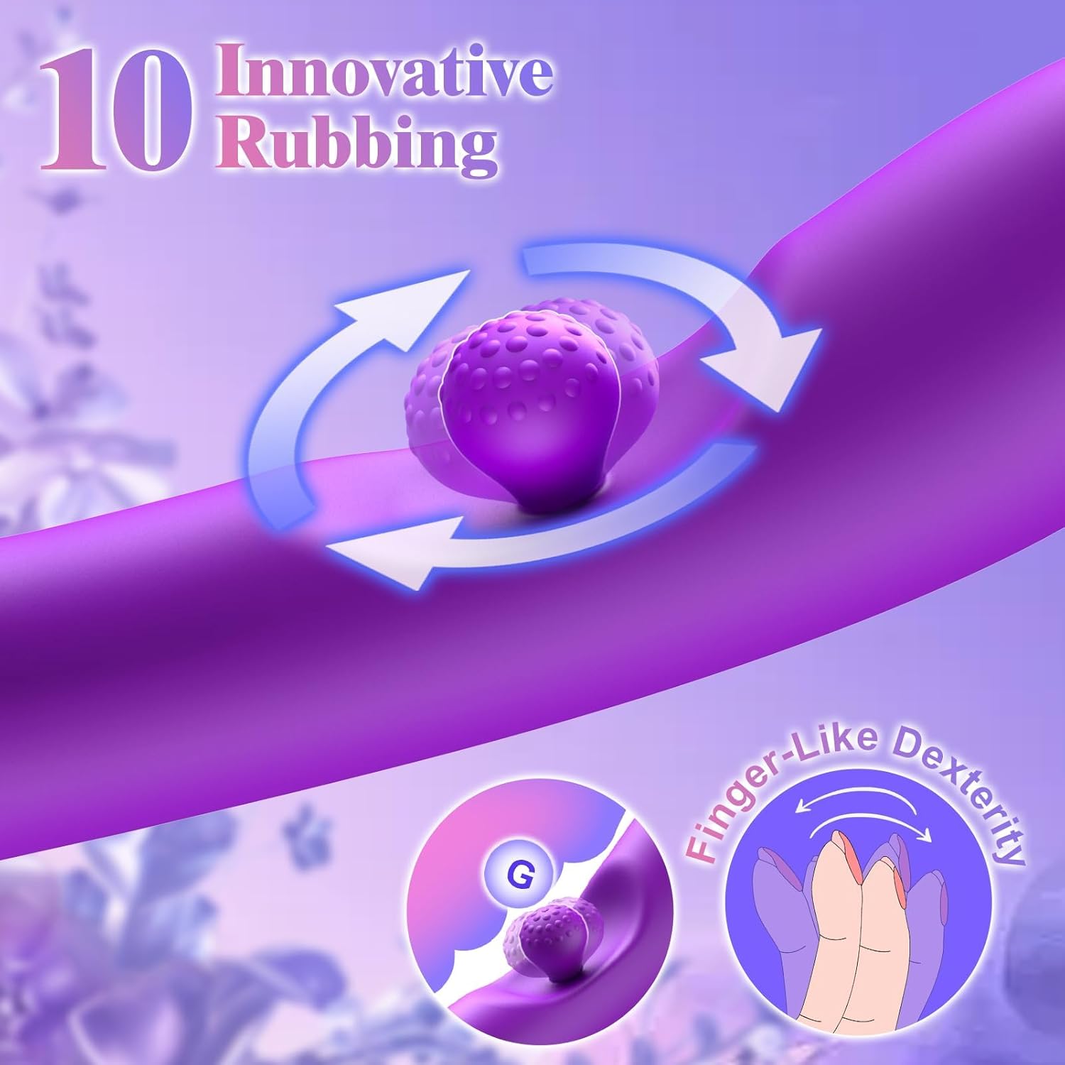 3 In 1 Rabbit Vibrator 360°Rotation Clitoral G Spot Stimulator - My Store