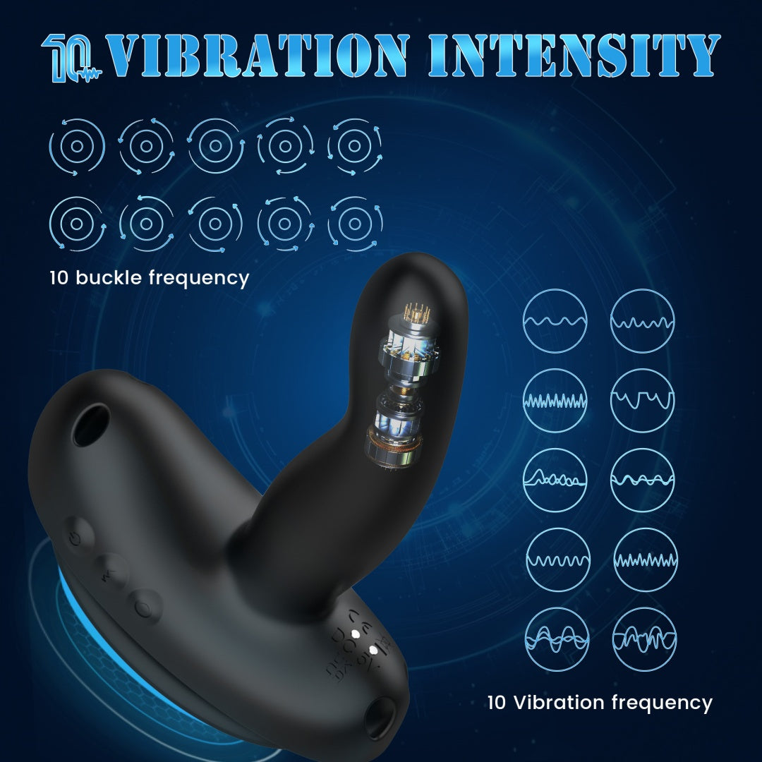 Mini Saddle G Spot Prostate Vibrator With Suction Cup & Panty - My Store