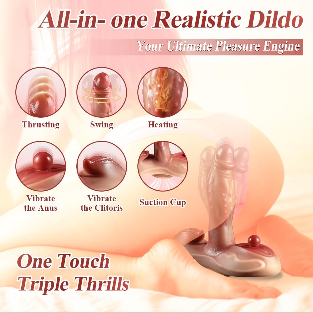 Sit and Ride Thrusting G Spot Clit Dildo - Lustory