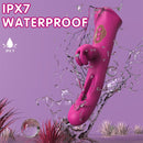 4 IN 1 Rose Muncher Rabbit Vibrator Licking Vibrating Flapping Clit Nipple Stimulator - My Store