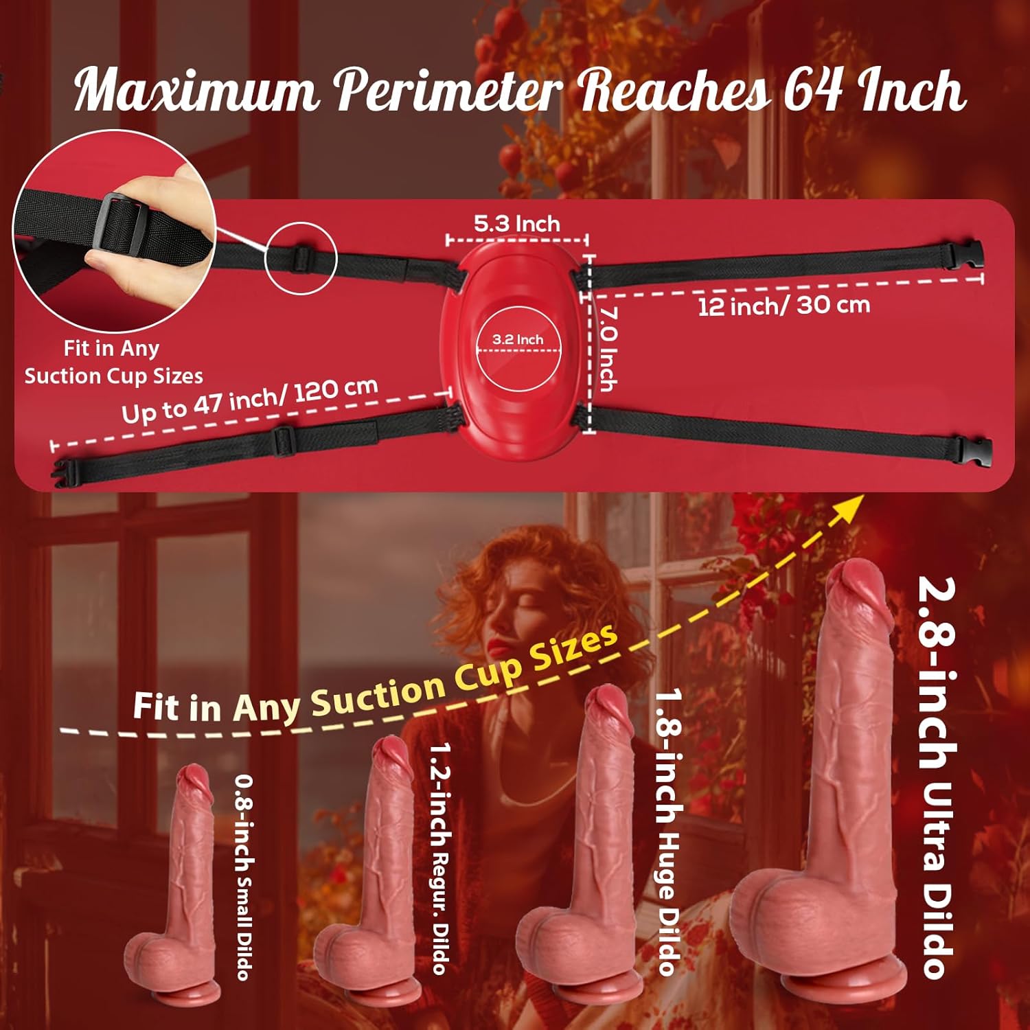 Strap On Dildo & Sex Saddle Machine Holder - Lustory