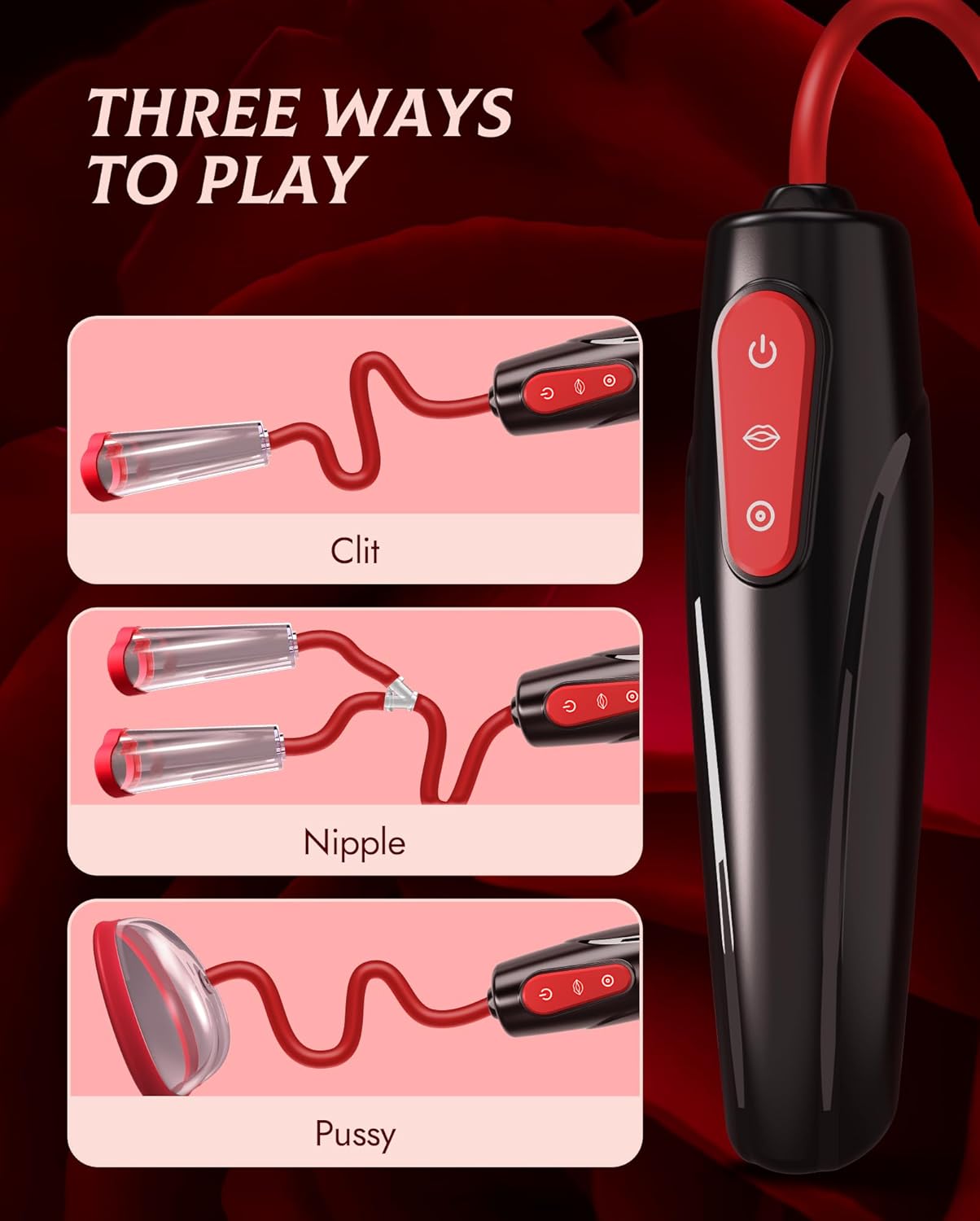 BDSM Nipple Clit Sucking Vacuum Sex Pump - Lustory