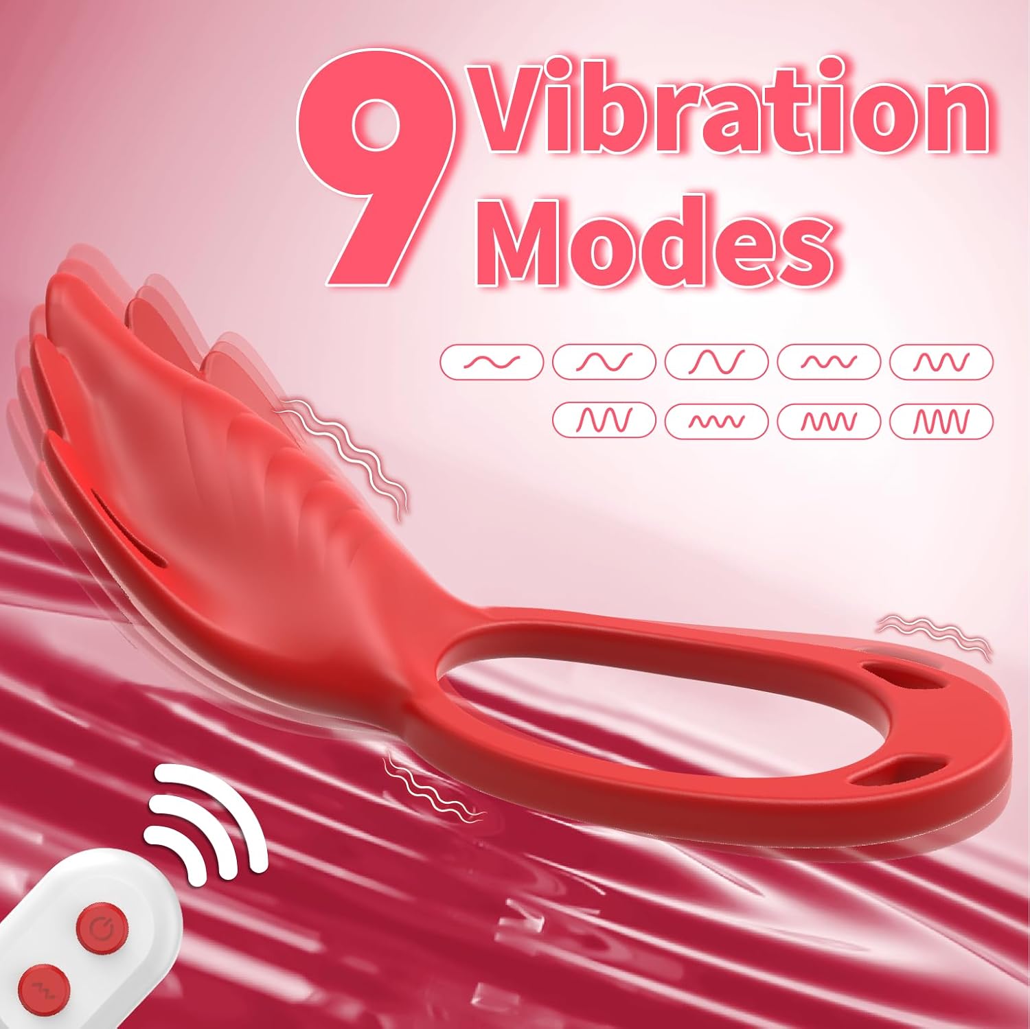 Wearable Panty Vibrator Vibrating Penis Ring Clitoral Stimulator with 9 Vibration Modes - My Store