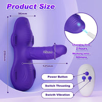 Strap On Riding Vibrator Thrusting G Spot Dildo - Lustory