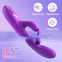 3 In 1 Rabbit Vibrator 360°Rotation Clitoral G Spot Stimulator - My Store