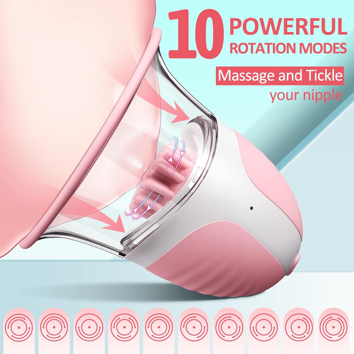 Nipple Sucking Rotation Stimulator Massager - Lustory
