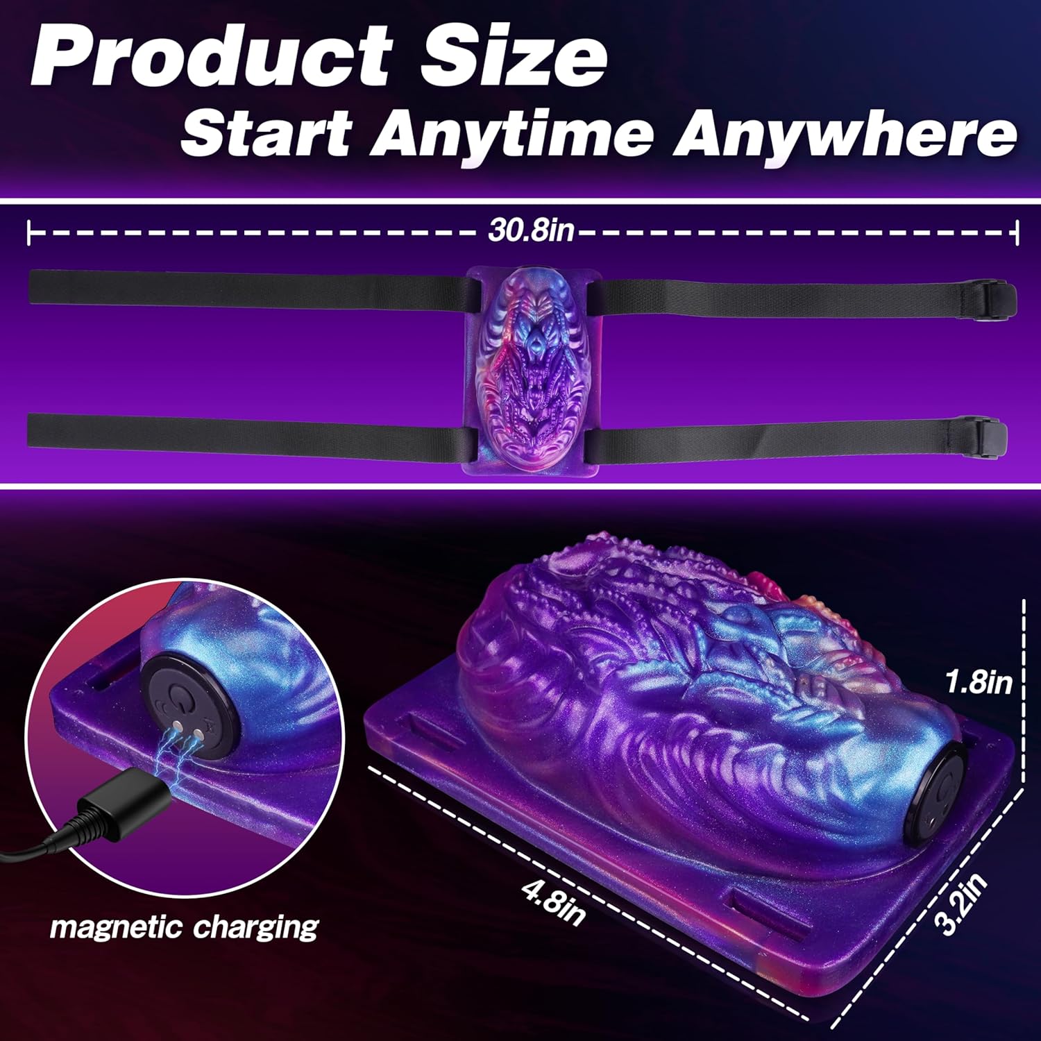 Strap On Monster Riding Vibrator Clit Stimulator - Lustory