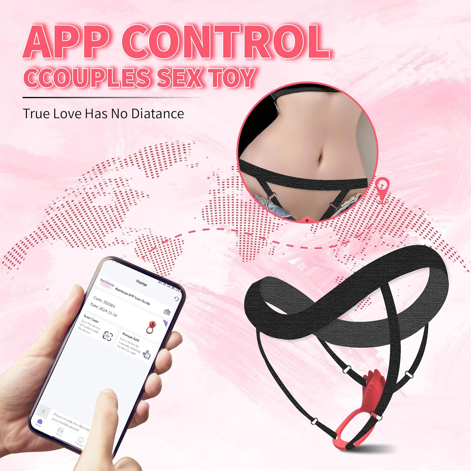 Wearable Panty Vibrator Vibrating Penis Ring Clitoral Stimulator with 9 Vibration Modes - My Store