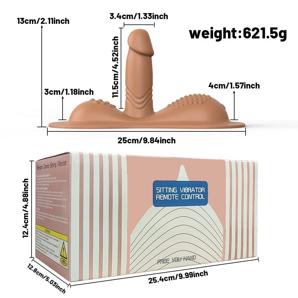 Ride-on Vibrating Clit Anal G Spot Stimulation Dildo Sex Machine - My Store