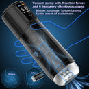2 in 1 Waterproof Auto Suction Vibration Male Masturbator - My Store