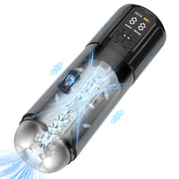 2 in 1 Waterproof Auto Suction Vibration Male Masturbator - My Store