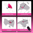 Lockink Pink Love-shaped Wearable Clitoral Suction Vibrator With Remote Control - My Store