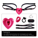 Lockink Pink Love-shaped Wearable Clitoral Suction Vibrator With Remote Control - My Store