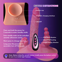 Sit and Ride Thrusting Realistic Dildo Vibrator - Lustory