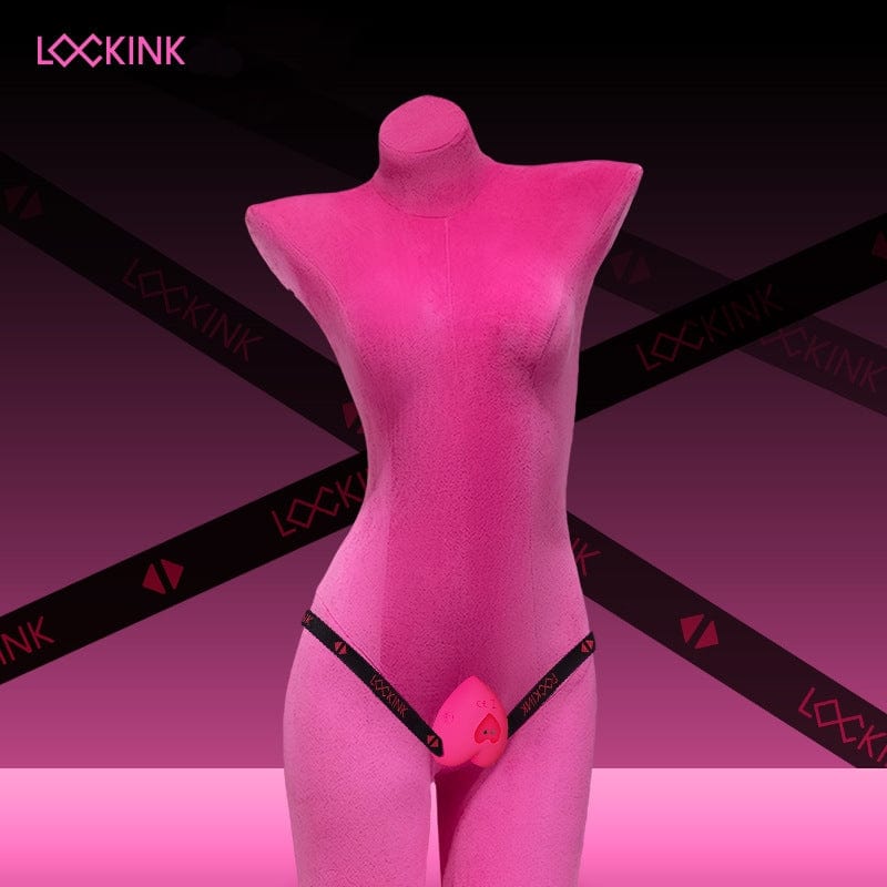 Lockink Pink Love-shaped Wearable Clitoral Suction Vibrator With Remote Control - My Store